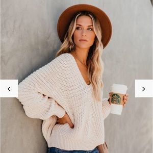 Vici Carry On Knit V-Neck Sweater